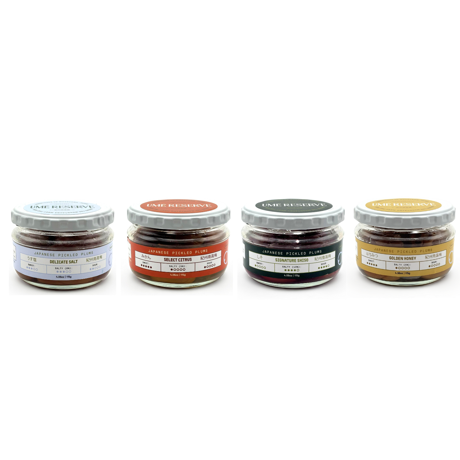 Complete Umeboshi Sampler Set (4.06oz | 115g each) – The Umé Reserve
